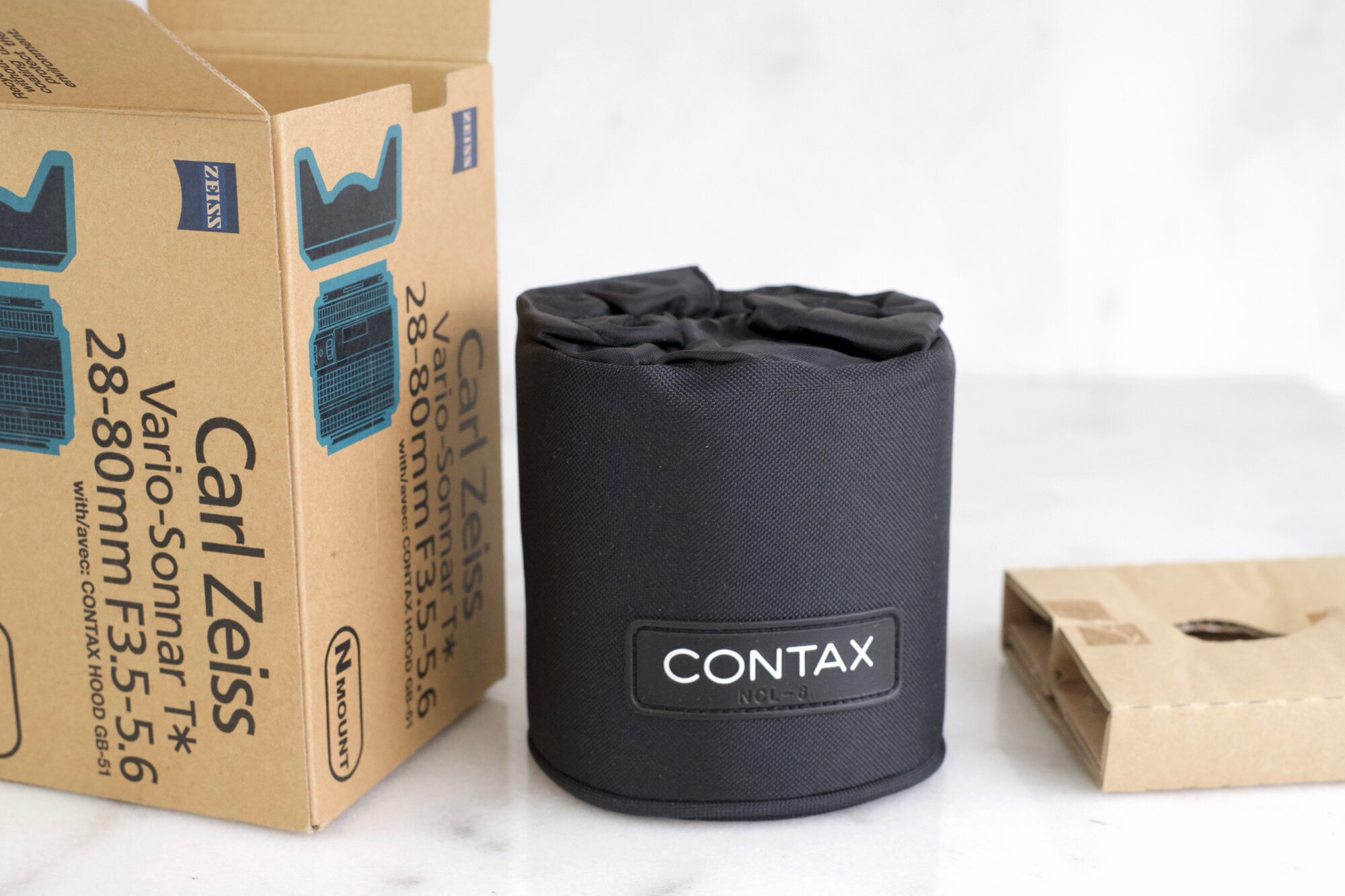Contax N Mount Carl Zeiss Vario Sonnar 28-80mm f/3.5-5.6 Lens Box with Soft  Lens Case and Contax GB-51 Lens Hood - Pristine, Like New — F Stop Cameras